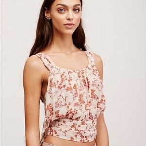 NWOT People Heart of the Rose Wrap Top
